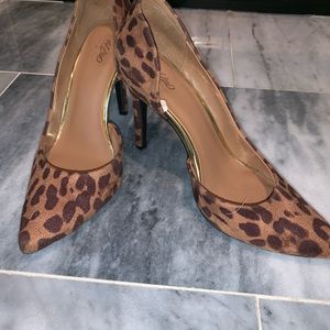 Animal print heels